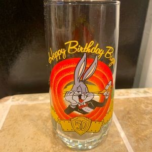 1990 bugs bunny 50th anniversary glass